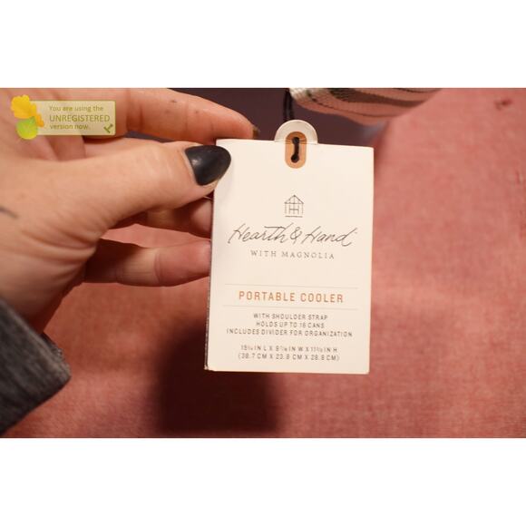 Hearth & Hand with Magnolia Hard-Sided 16can/11qt Portable Cooler Light Blue* - Picture 9 of 9